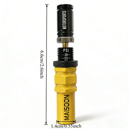 4X4 Tyre Deflator Automatic Valve Stems Adjustable Tyre Pressure Off-Road Tyre - Yellow - Size 2 sets-8pcs