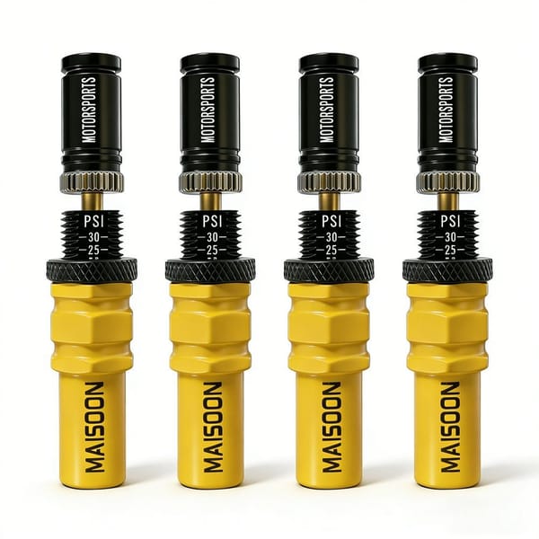 4X4 Tyre Deflator Automatic Valve Stems Adjustable Tyre Pressure Off-Road Tyre - Yellow - Size 2 sets-8pcs