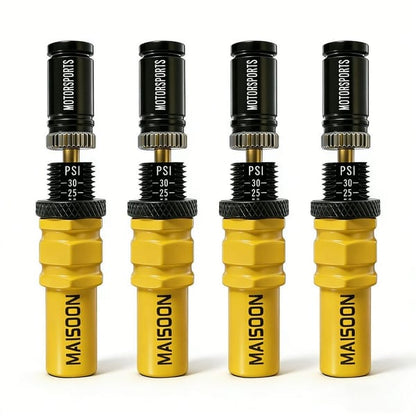 4X4 Tyre Deflator Automatic Valve Stems Adjustable Tyre Pressure Off-Road Tyre - Yellow - Size 2 sets-8pcs