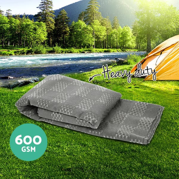 Annex Matting 5x2.5M Weisshorn 600GSM Floor Mats Hollow Design Mesh Caravan
