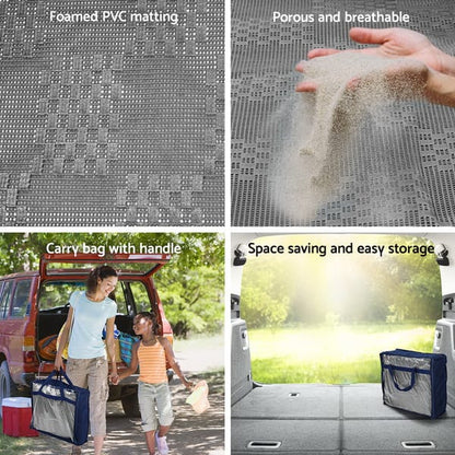 Annex Matting 5x2.5M Weisshorn 600GSM Floor Mats Hollow Design Mesh Caravan