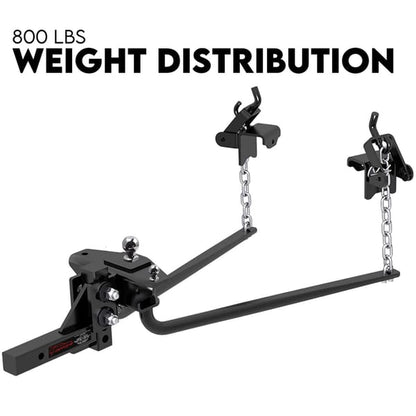 Weight Distribution Hitch System Load Leveller Caravan Anti Sway Bars 800Lb/362.8kg
