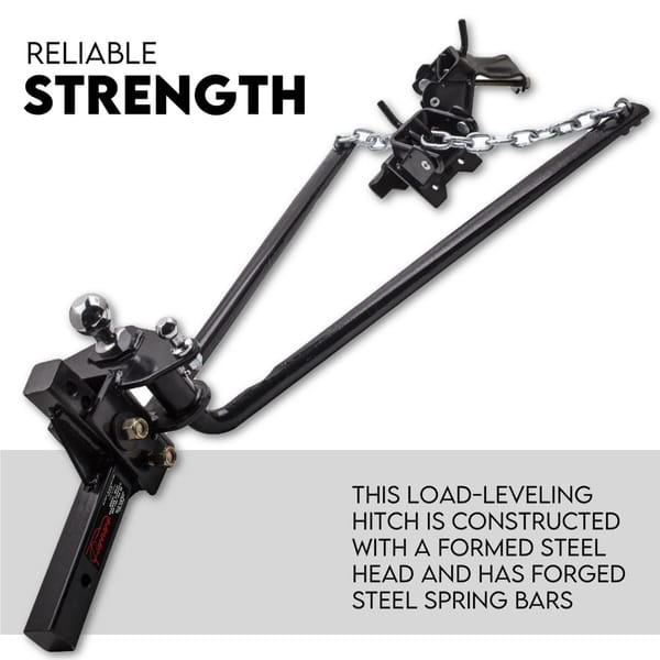 Weight Distribution Hitch System Load Leveller Caravan Anti Sway Bars 800Lb/362.8kg