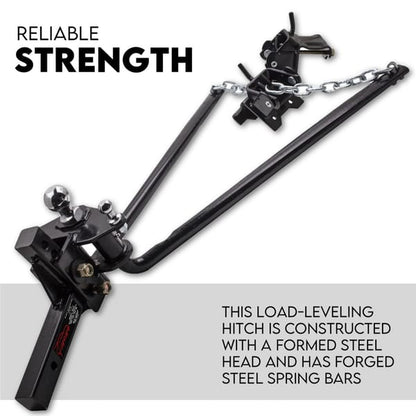 Weight Distribution Hitch System Load Leveller Caravan Anti Sway Bars 800Lb/362.8kg