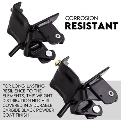 Weight Distribution Hitch System Load Leveller Caravan Anti Sway Bars 800Lb/362.8kg