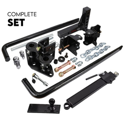 Weight Distribution Hitch System Load Leveller Caravan Anti Sway Bars 800Lb/362.8kg
