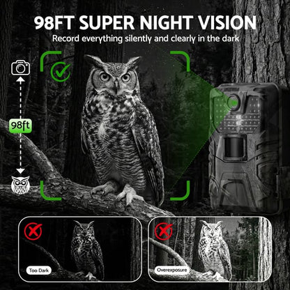 Trail Camera UL-TECH 4K WiFi 48MP 0.2s Trigger Game Camera Camo
